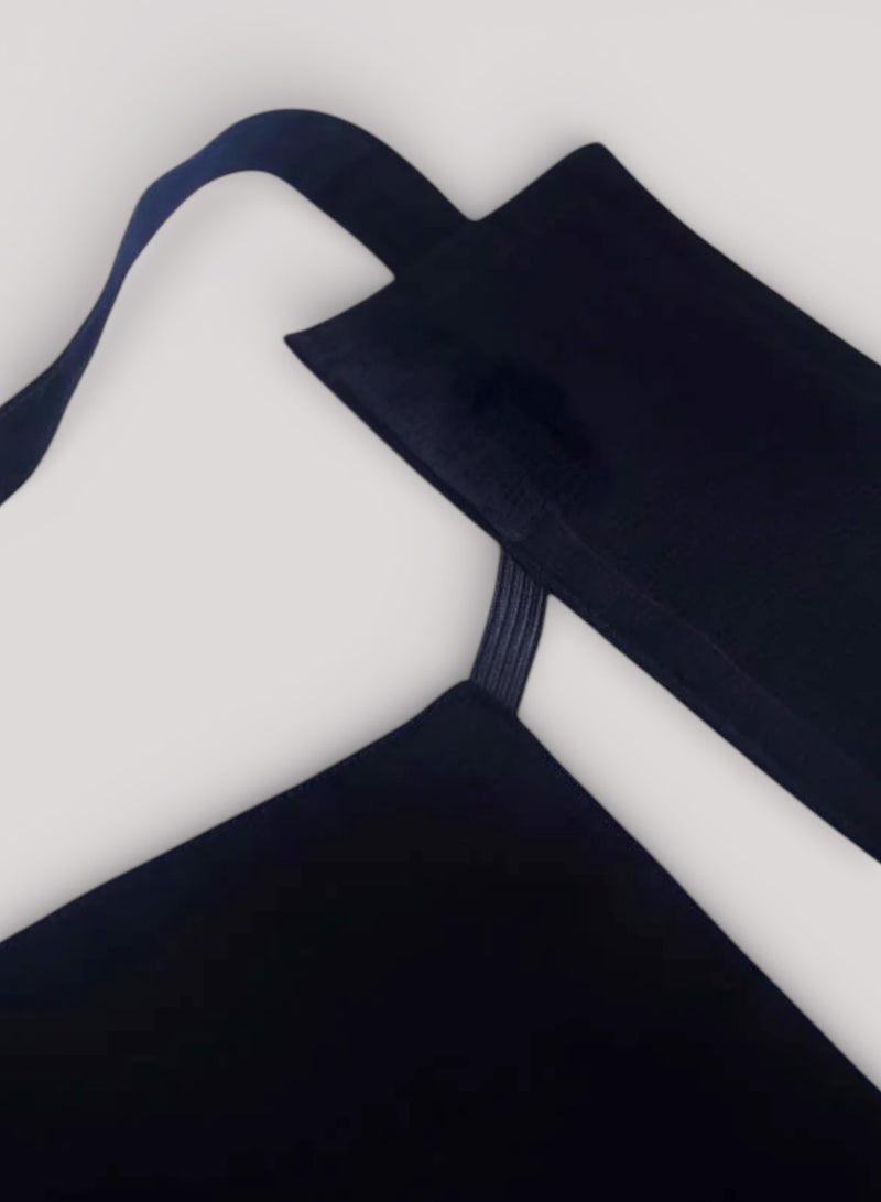 بهنس 2 نقاب وسط مطاط مايل مقاس 8 انش مقوى – نقاب مطاطي معزز بقماش ناعم وعالي الجودة، حجاب شرعي للوجه مريح وخفيف على البشرة، مقاوم للانزلاق، قابل للغسل، مثالي للاستخدام اليومي والمناسبات - Image 4